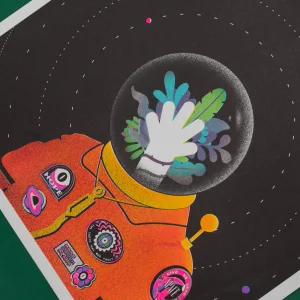 Shifted view of the astronaut