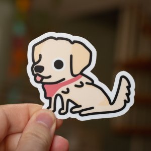 StickerGoldenFace